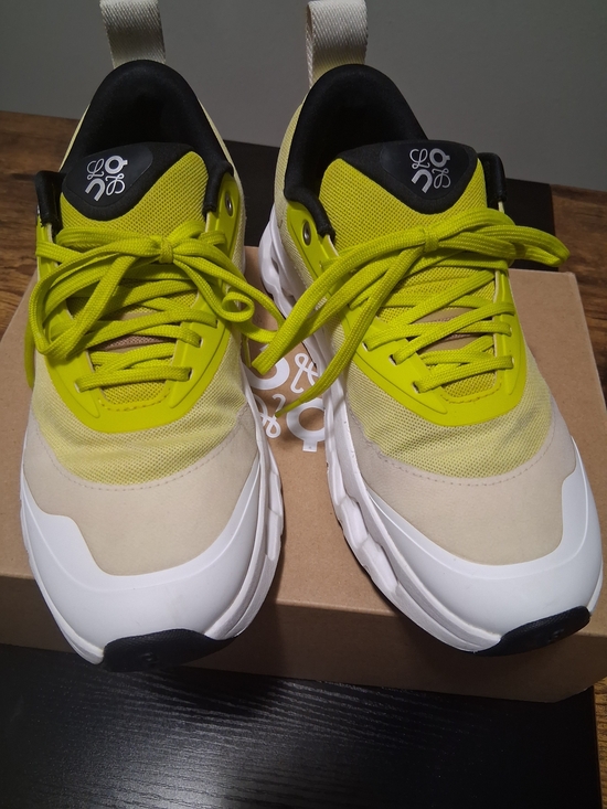 Loewe Shoes - Loewe Neon Yellow and Cream Athletic Sneakers